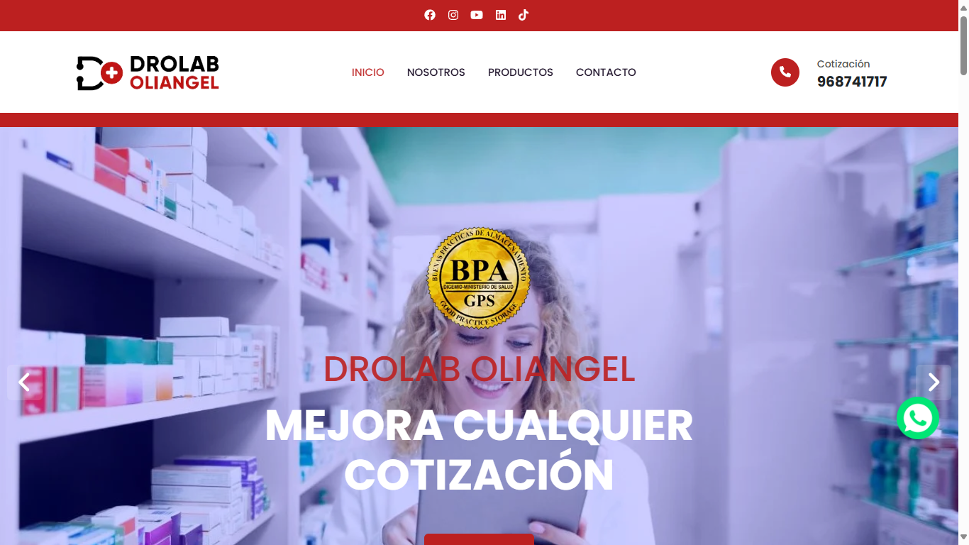 Drolab Oliangel Website
